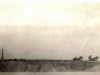 This photograph, taken from Cap Gris Nez on the French Coast, shows the Chain Home radar installation at Swingate, Dover being shelled.