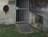At the entrance with the close combat defence embrasure covering it.