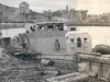 Flak boat in the harbour.