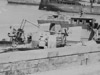 Flak boat in the harbour.