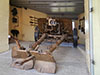 A gun inside a bunker..
