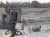 Old large concrete mixer.