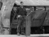 Nicholas Rudziak stood next to a shell brass case.