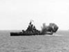 USS Nevada shooting on Hamburg.