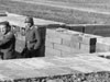 The entrance in this picture was covered by boxes, probably filled with earth or sand.