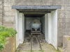 Elizabeth Castle Jersey's searchlight on rails..