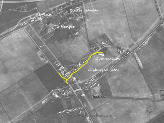 RAF Macmerry
  dispersed   sites to the south.