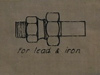 Plan of a pipe fitting.