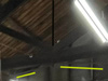 The vertical and two horizontal steel rods in my garage.