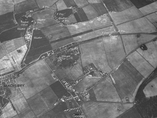 RAF Macmerry
  Airfield, Fighter Pens, Sleeping Shelter, M&E plinths, Pillbox