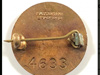 .A WW2 Cunliffe-Owen National  service war worker badge. Each was officially numbered and this one is 4633