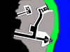 Plan of the area below the fire control 636. Top 667, bottom 611 & behind 112.