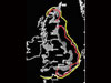 Red - early Chain Home coverage.
      Yellow - later 
    Chain Home coverage.