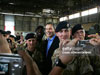 Inside the C Shed with Tony Blair.