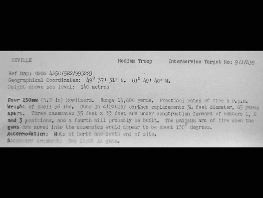 StP391 Biville le Petit Thot, H.K.B., K.V.U.Gruppe Joburg, K.V.Gruppe Periers. K.V.A. J2, Normandy.