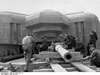 Installing a gun in a casemate.