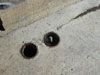Cable inlets coming out of the floor, armoured cable would be used.