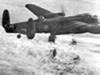 A Lancaster dropping incendiaries.