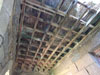 Ceiling above the guard room, in a bit of a state.