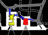 Plan, yellow is the Skoda bunker.