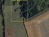 Yellow square - spoil heap of the R119.
Red square - the two water reservoirs.