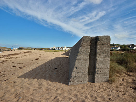 Alderney, Panzermauer 12,  Platte Saline