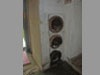 Large vents by the garage door.