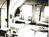 Inside a Nissen Quarters hut.
