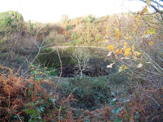 Castel Vendon,  Batterie Française Tourville, (Souterrain).