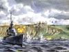 USS Shepler shelling Wn60.
