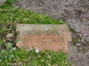 A brick tile used to cover electrical cables. There are several in the woodland.