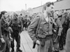 Lt Col The Lord Lovat, CO of No.4 Commando, at Newhaven after returning from the raid.