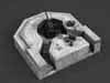 How it would have looked without its cupola was fitted.