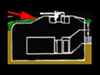 R600 plan the arrow showing where the glacés is.