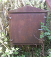 Cabinet inside a plinth.