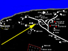 Plan showing how extensive this site was and where the only R671 remains.