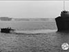 Sherman DD launching.