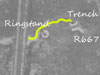 Ringstand to the left and R667 casemate to the right.
