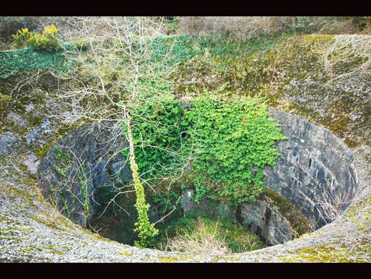 Castel Vendon,  Batterie Française Tourville, (Souterrain).