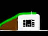 How it may have looked with earth piled up. There would be heating, tables &   chairs, enough bunks that could be folded back against the walls to allow more   space. The periscope would allow anybody inside to view 360deg around the   bunker..