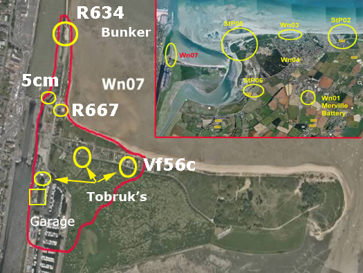 Wn07 Ouistreham,
Pointe du Siège.