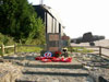 The memorial  at the old main entrance of Windy Corner.