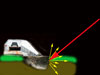 How a shell would explode against the concrete and not undermine the bunker.