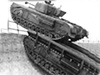 Churchill Ark tank bridge and Churchill tank negotiating an anti-tank wall. One of the ways the British dealt with anti tank walls.