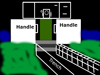 The trench and the two handles each side.
