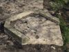 Corner hearth stone.