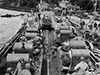 70th Tank battalion loading at Kingswear Ferry, Devon.