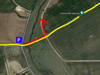 Plan.
    Yellow - Roman Road.
    Red - our route.
.