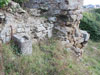 To the left of the entrance is a steel hand hold to climb up to the left hand Tobruk.