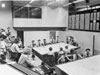 RAF Middle Wallops sector HQ with WAAF's using the map table.